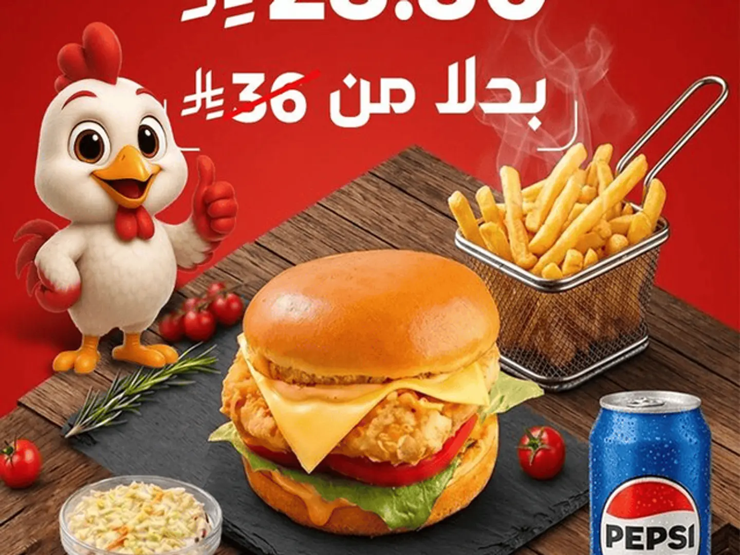 عرض ١ برجر