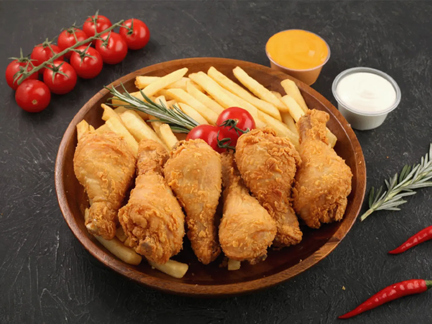 درام استيك ٦ قطع حراق