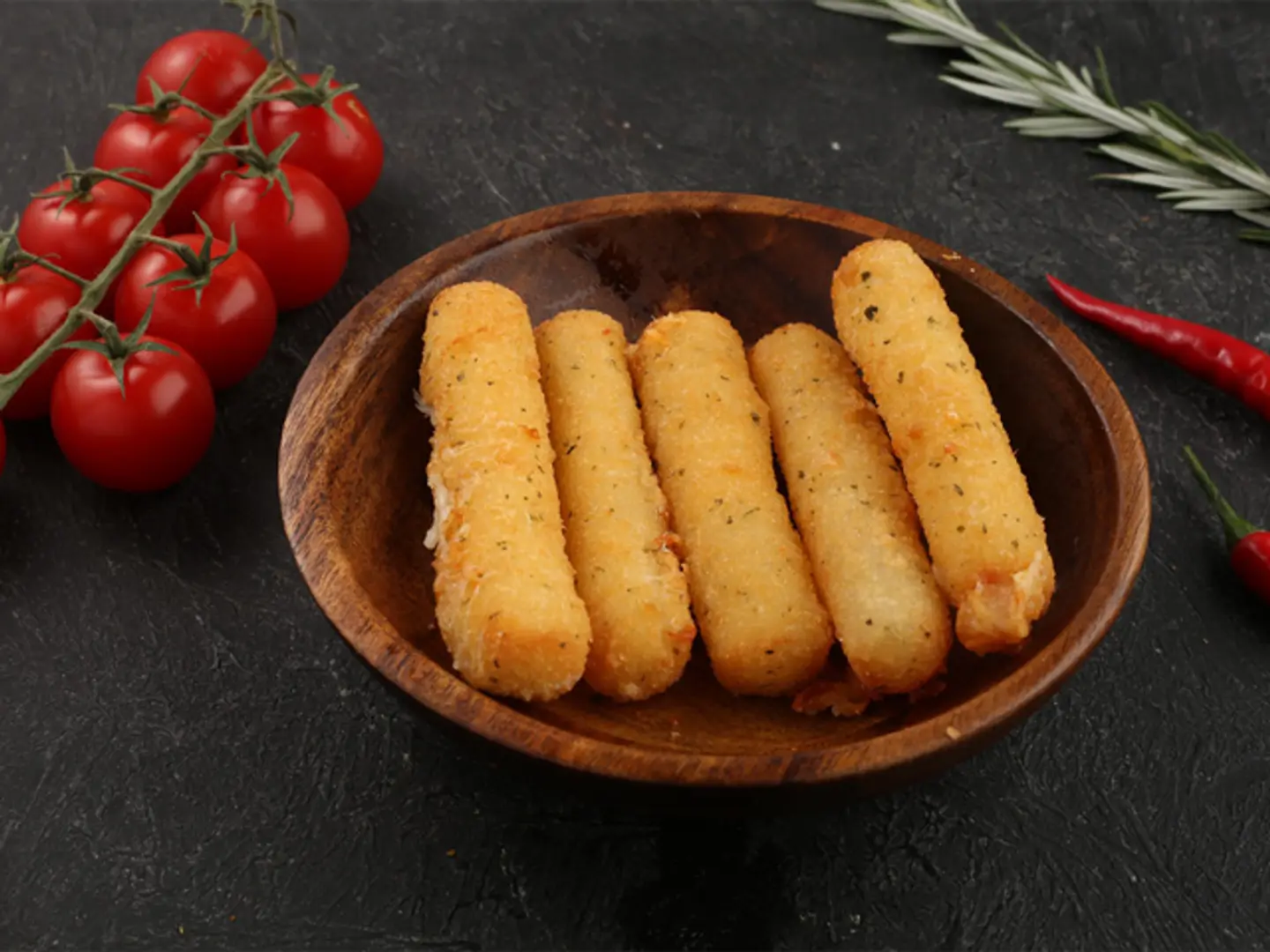 اصابع الموتزاريلا المقلية
