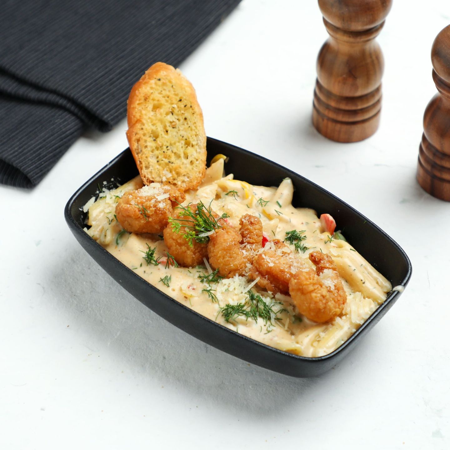 Crispy Shrimp Pasta