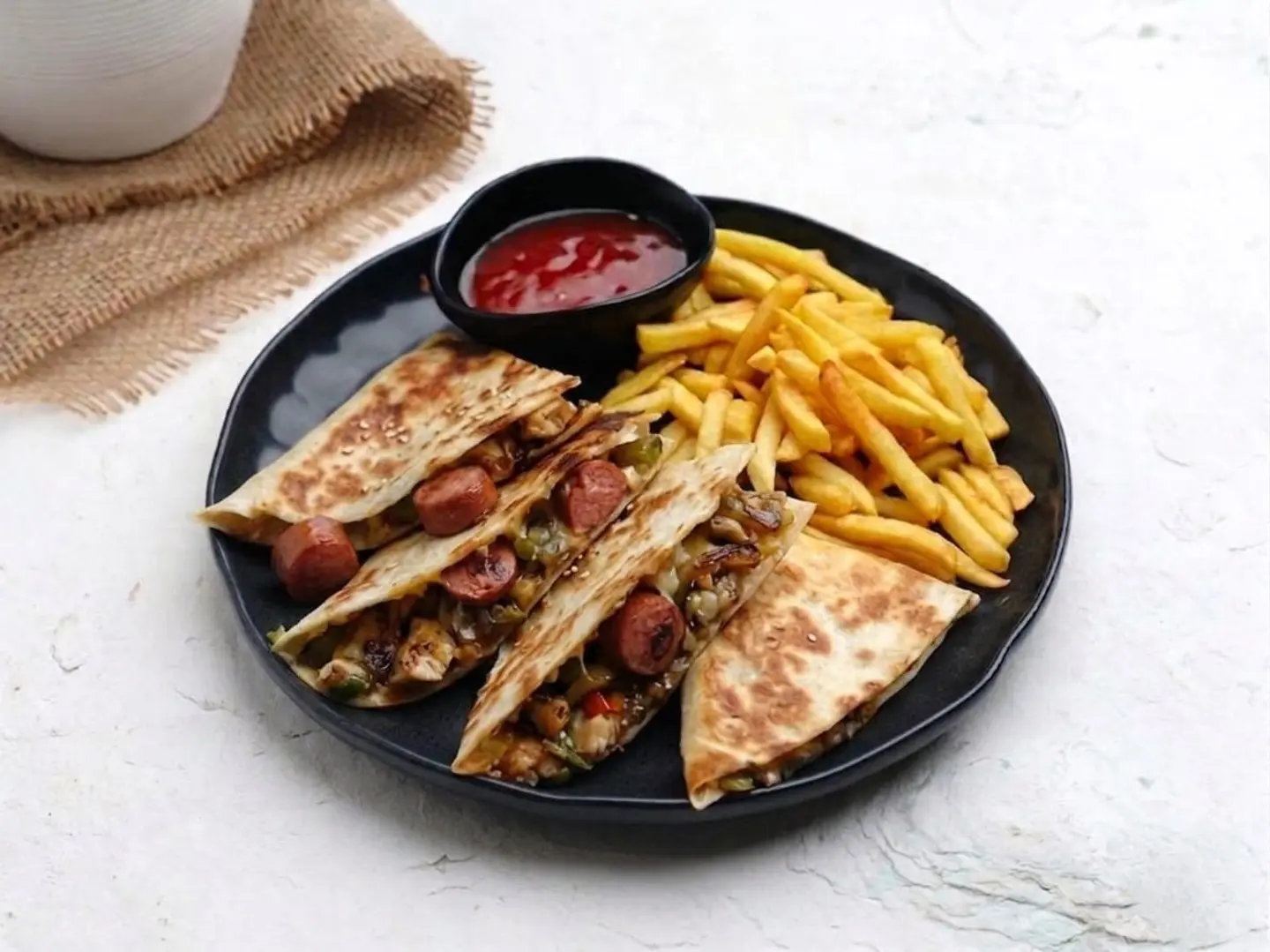 Mexican Hot Dog Quesadilla