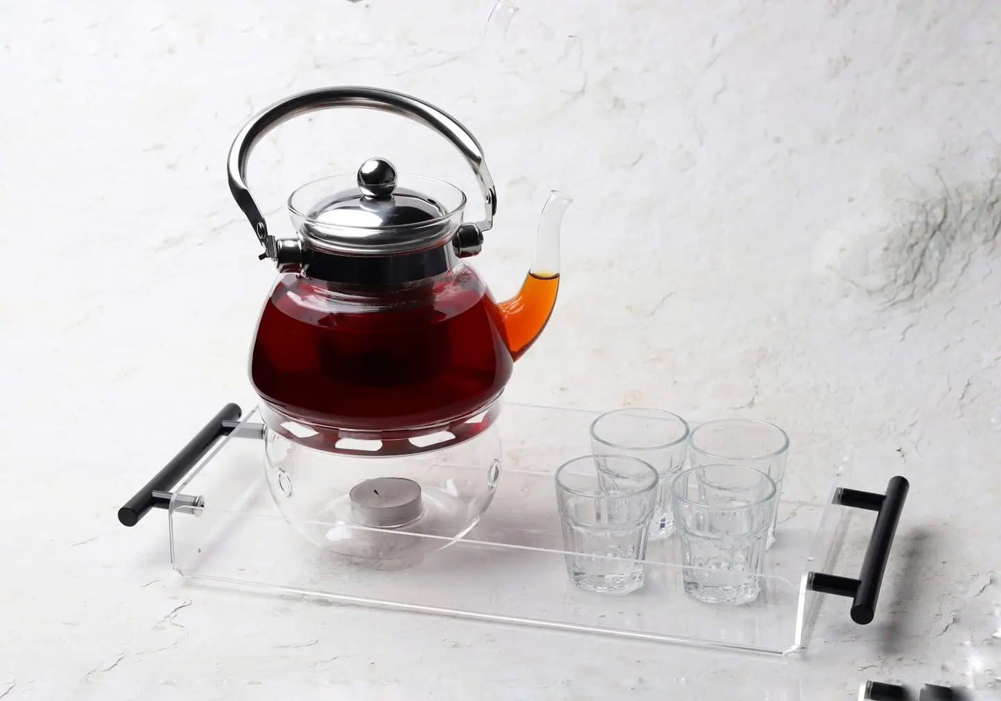 Red Tea Pot