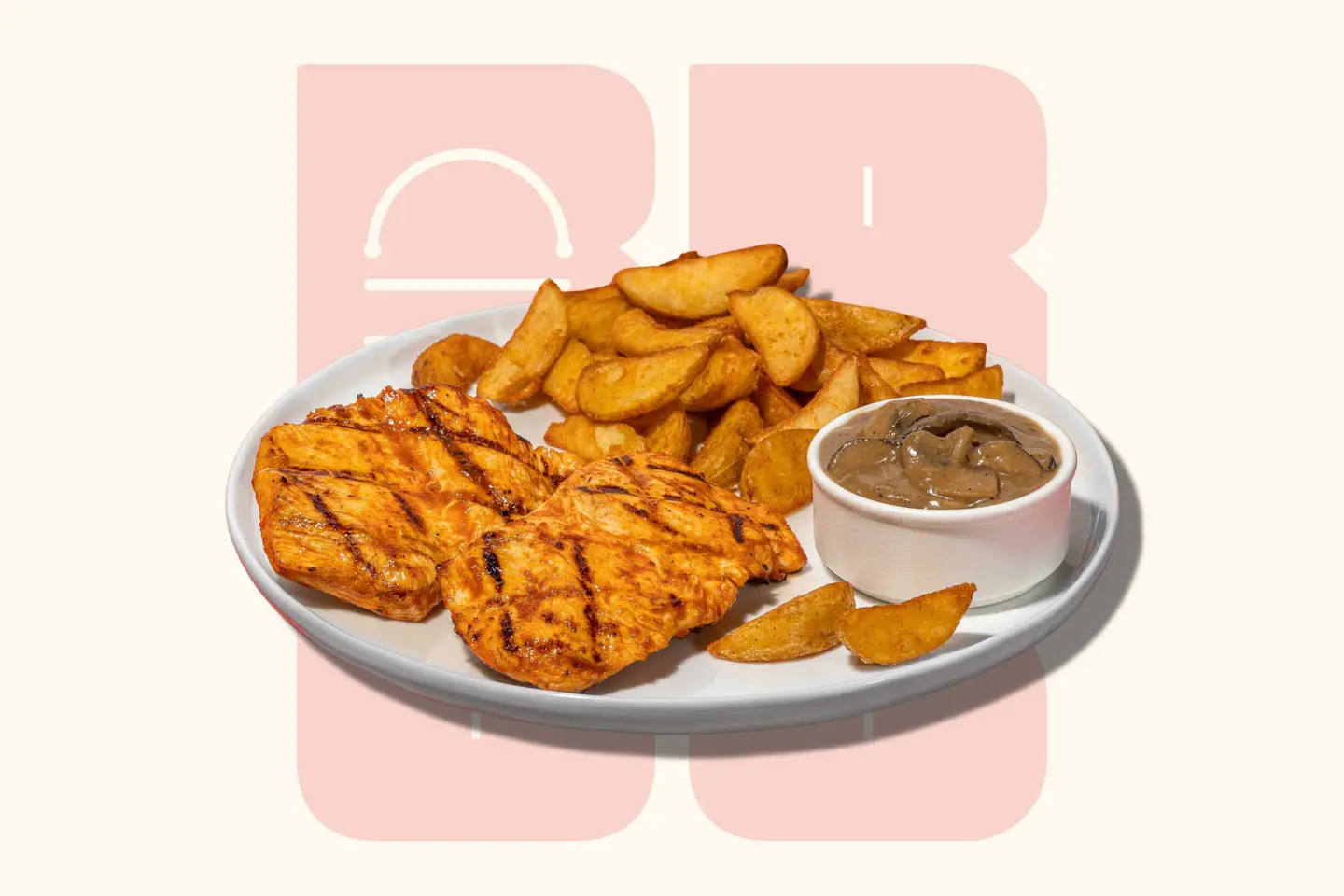 Mushroom Chicken Platter