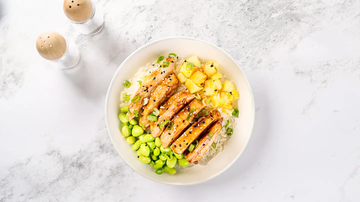 طبق تروبيك تيرياكي بالأناناس