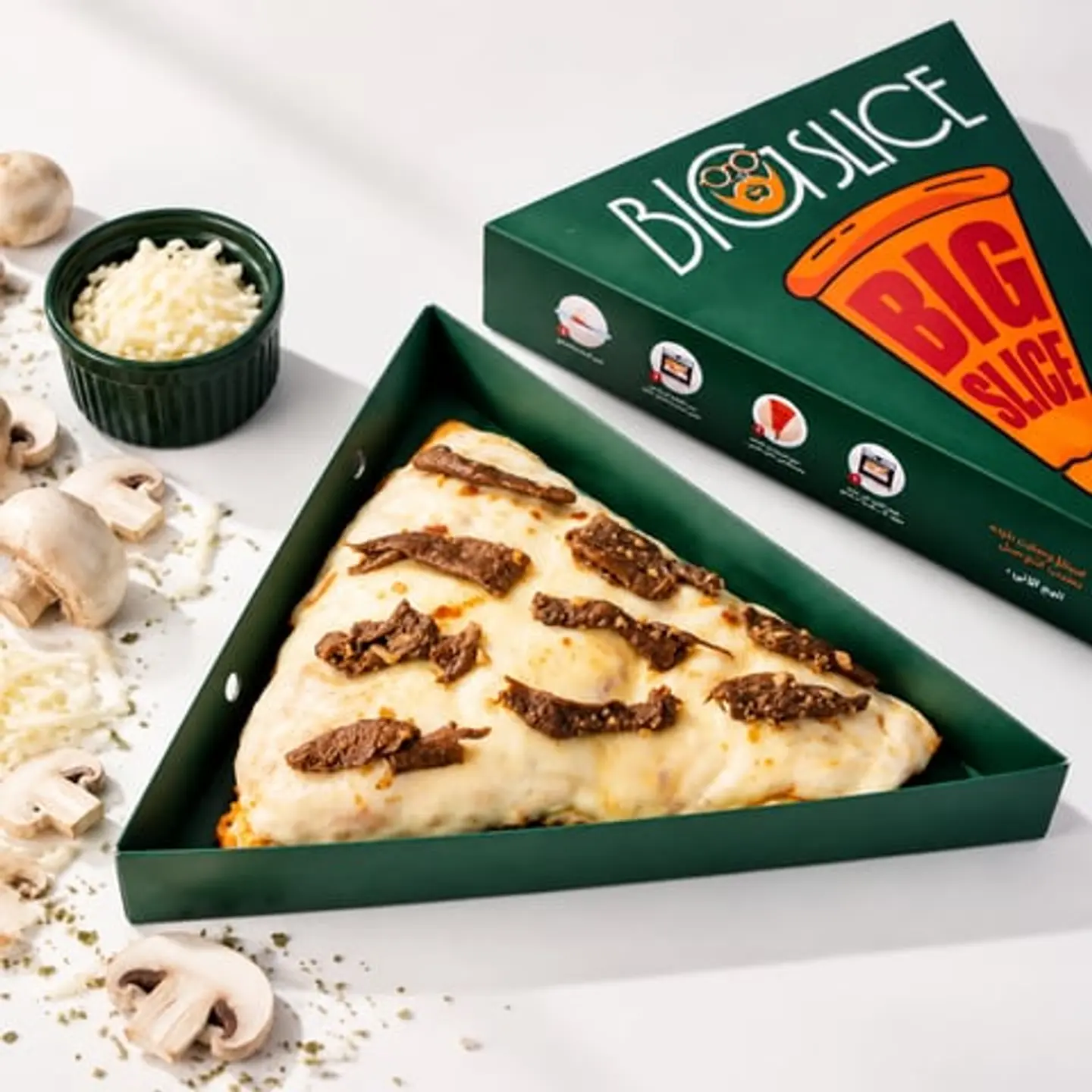 Mushroom Pizza Slice