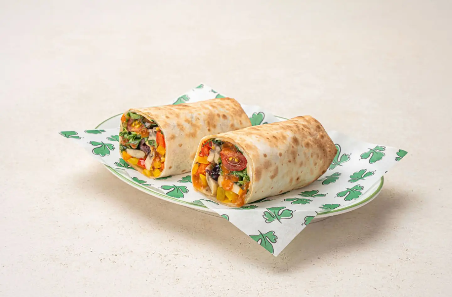 Mediterranean Vegetable 8 Inch Wrap