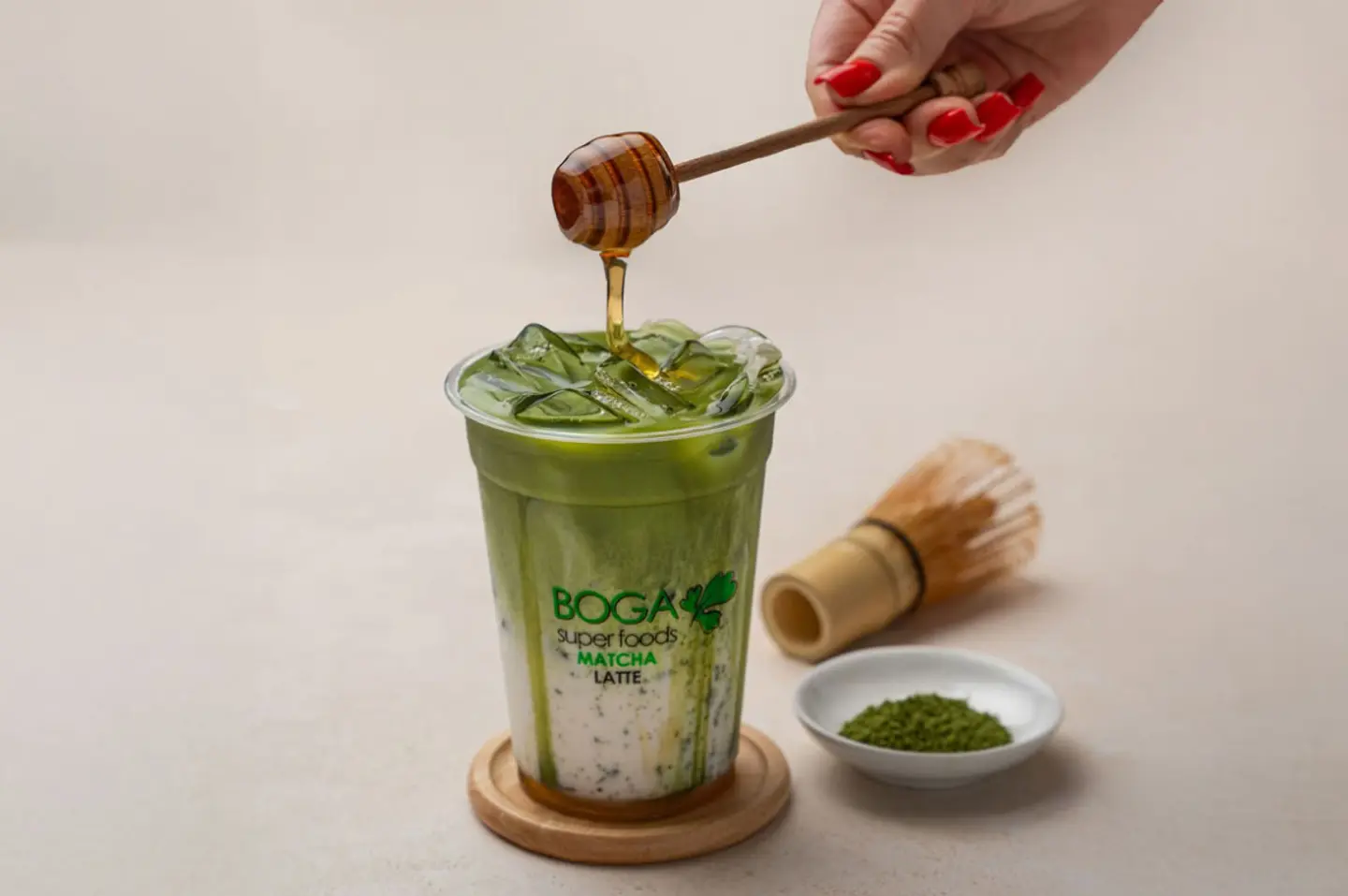 Vanilla Honey Matcha Latte