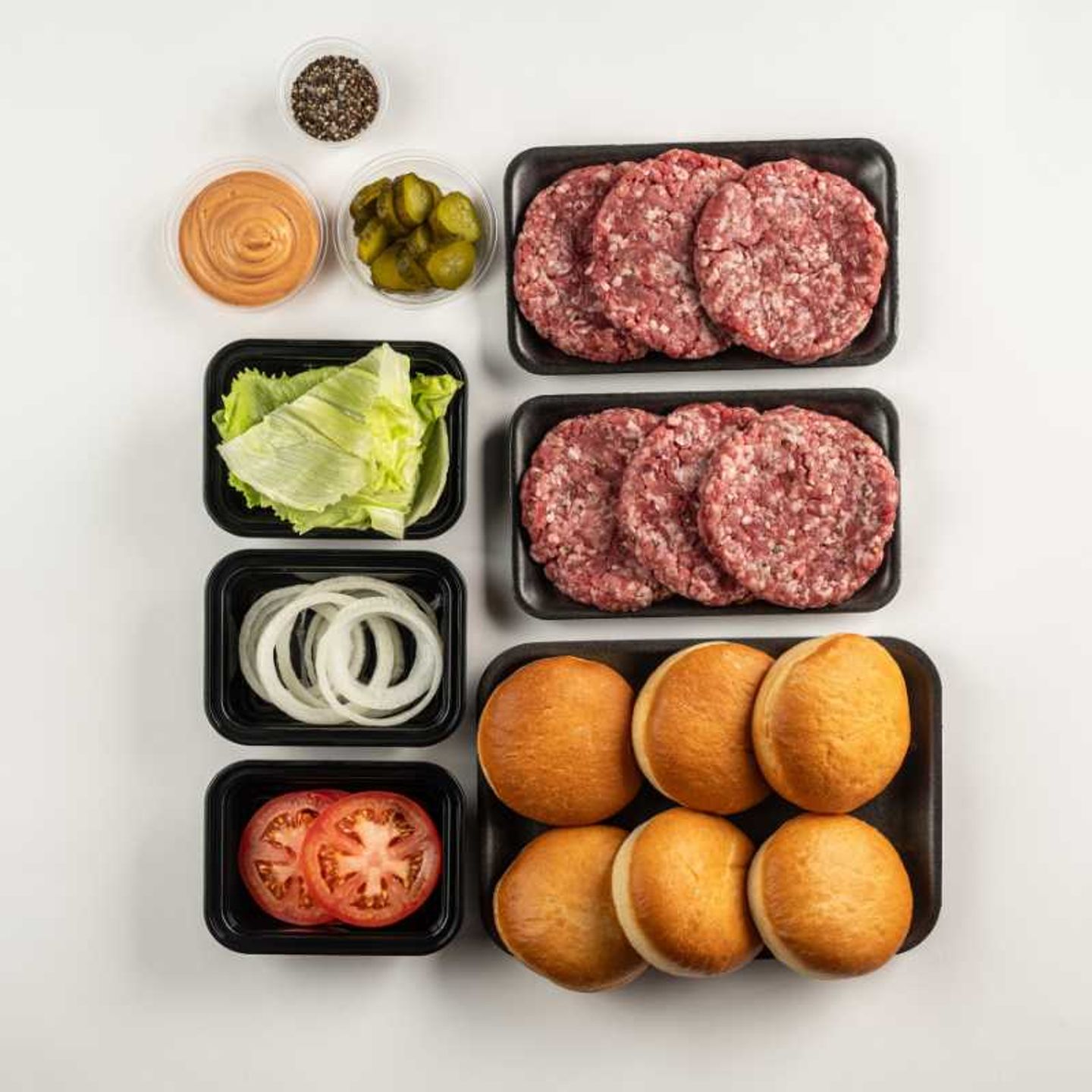 Burger Bbq Box For 6