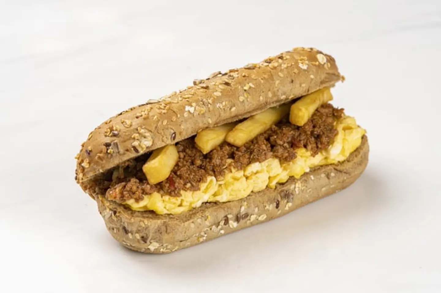 لحم مفروم مع البيض و البطاطس