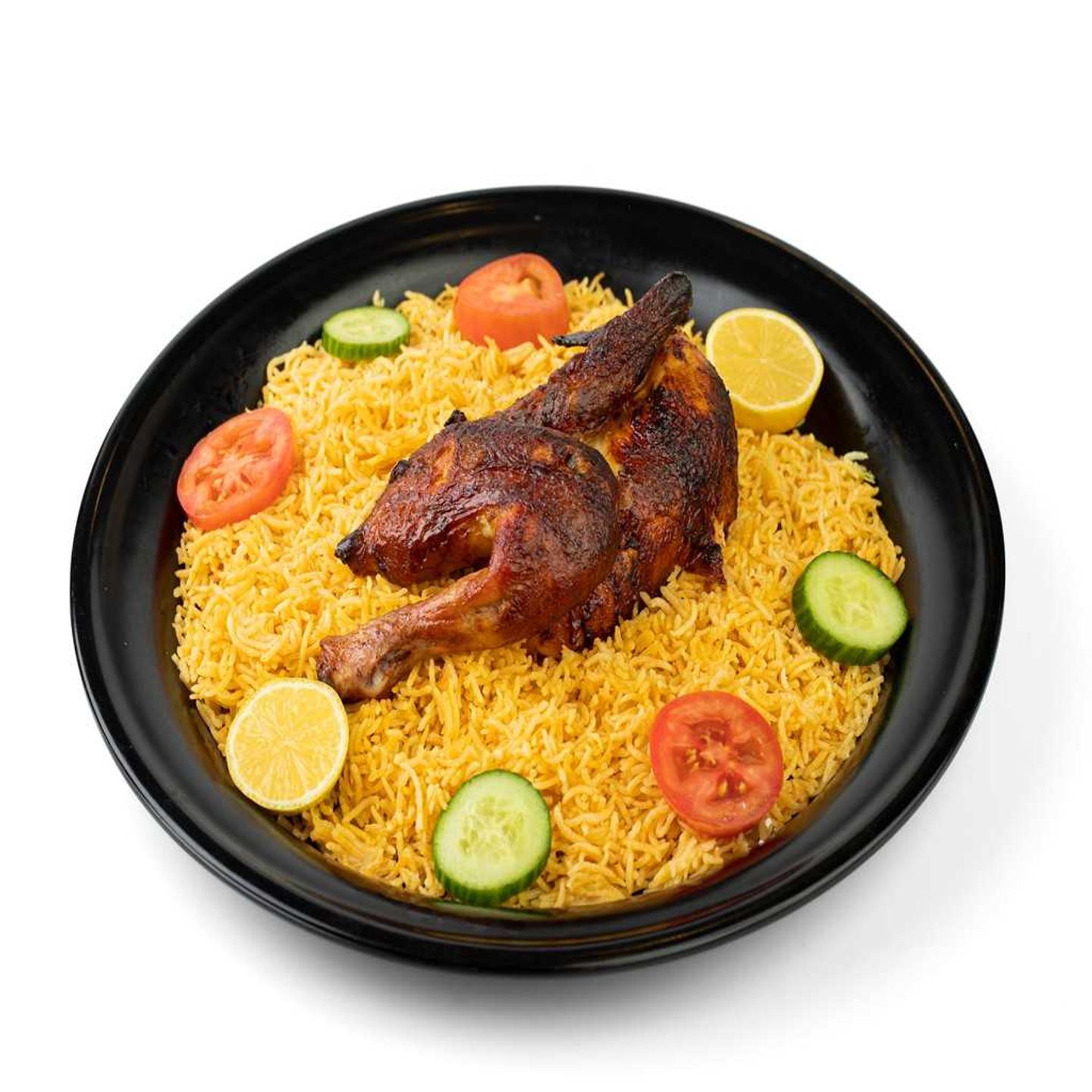 ربع حبة دجاج شواية مع الرز