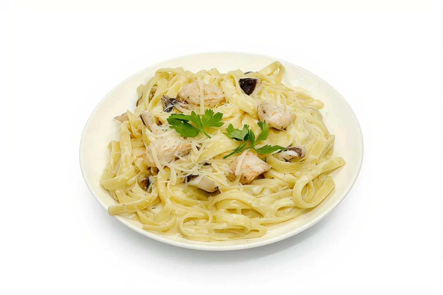 باستا ألفريدو بالدجاج