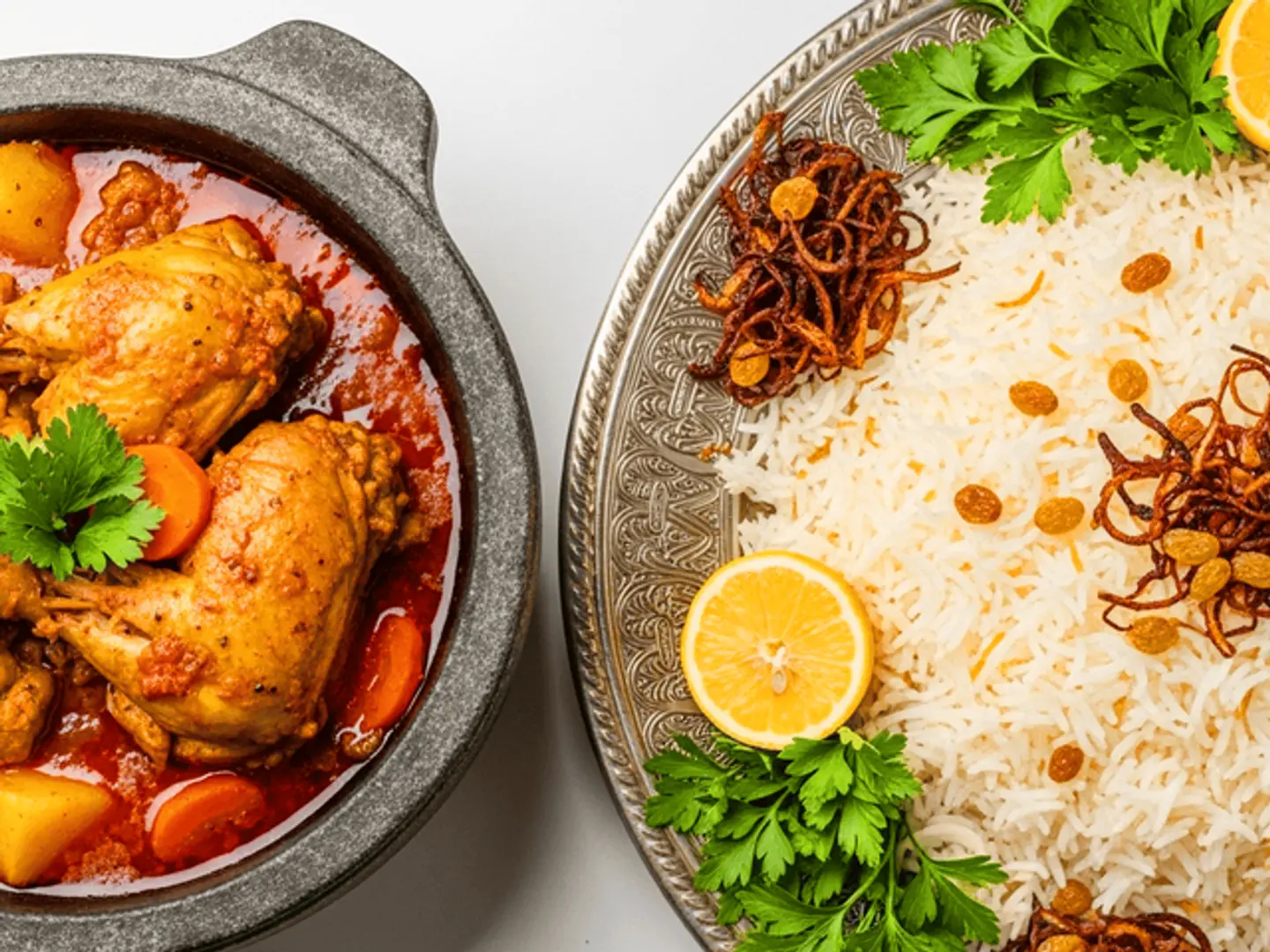 مغش دجاج ارز بشاور