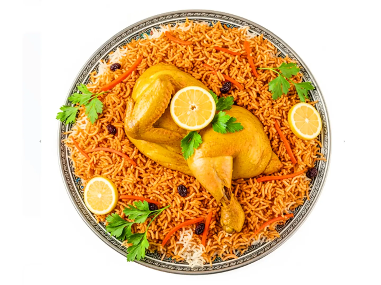 Half Mandi Chicken With Bukhari Rice