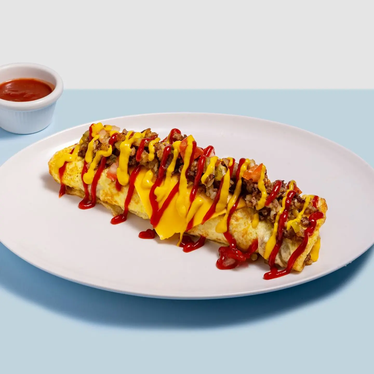 Cheeseburger Omelette