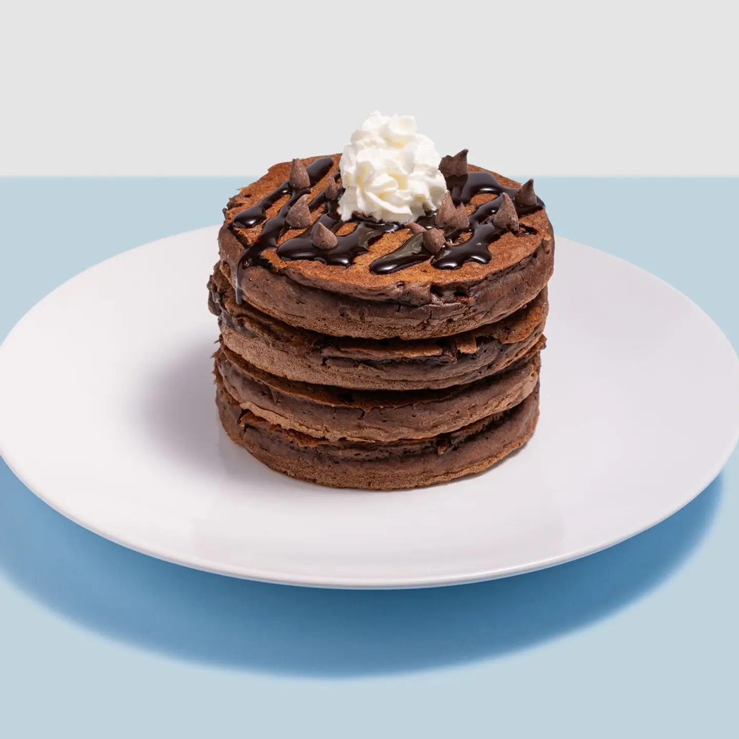 Chocolate Chocolate Chip Pancakes Full Stack