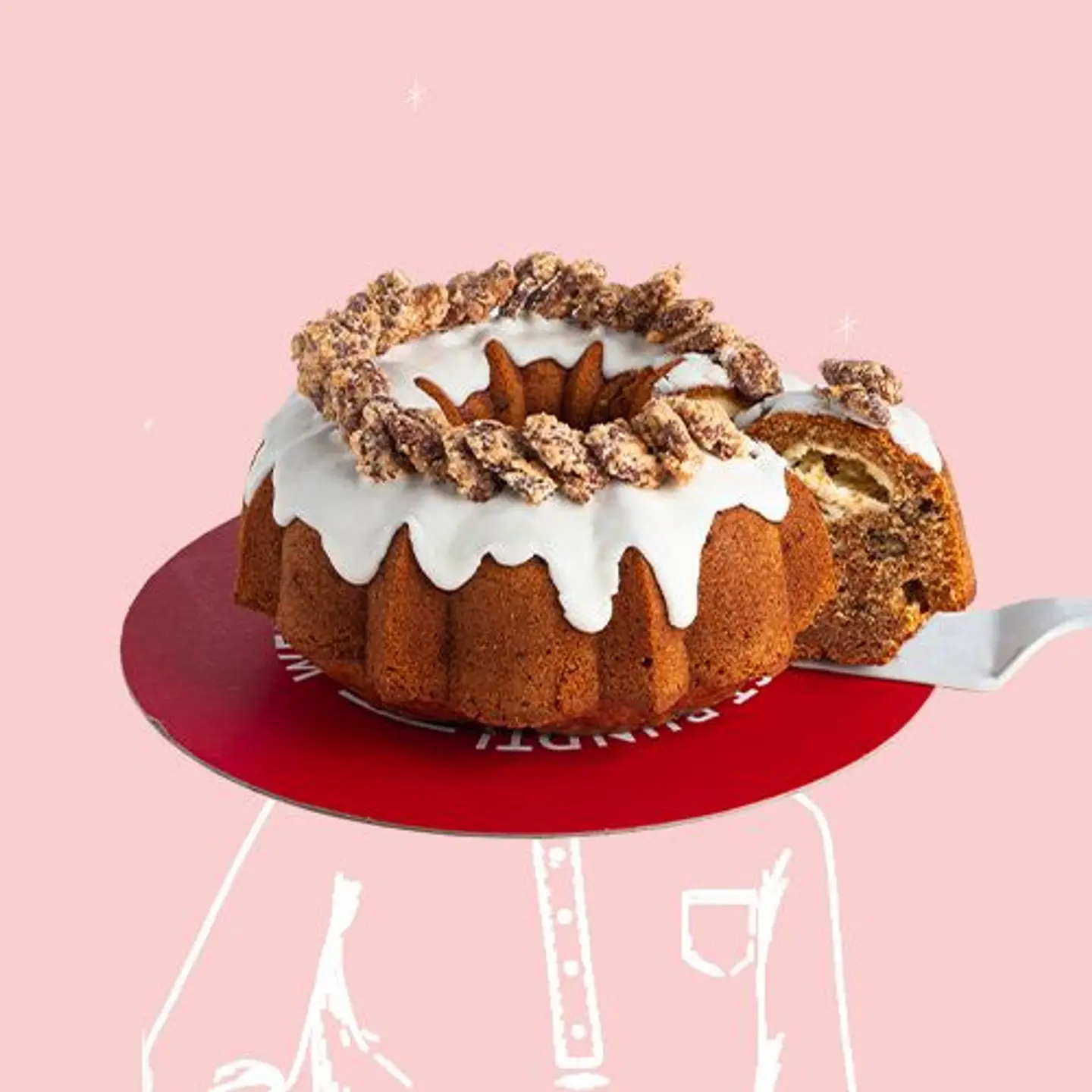 Vintage Carrots Vanilla Cheesecake Cake