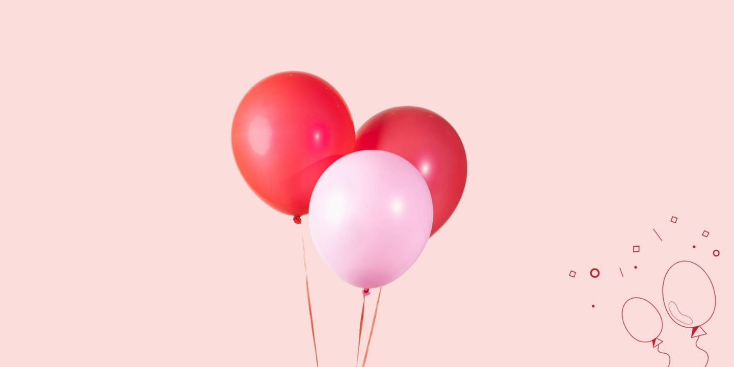 White Helium Balloon