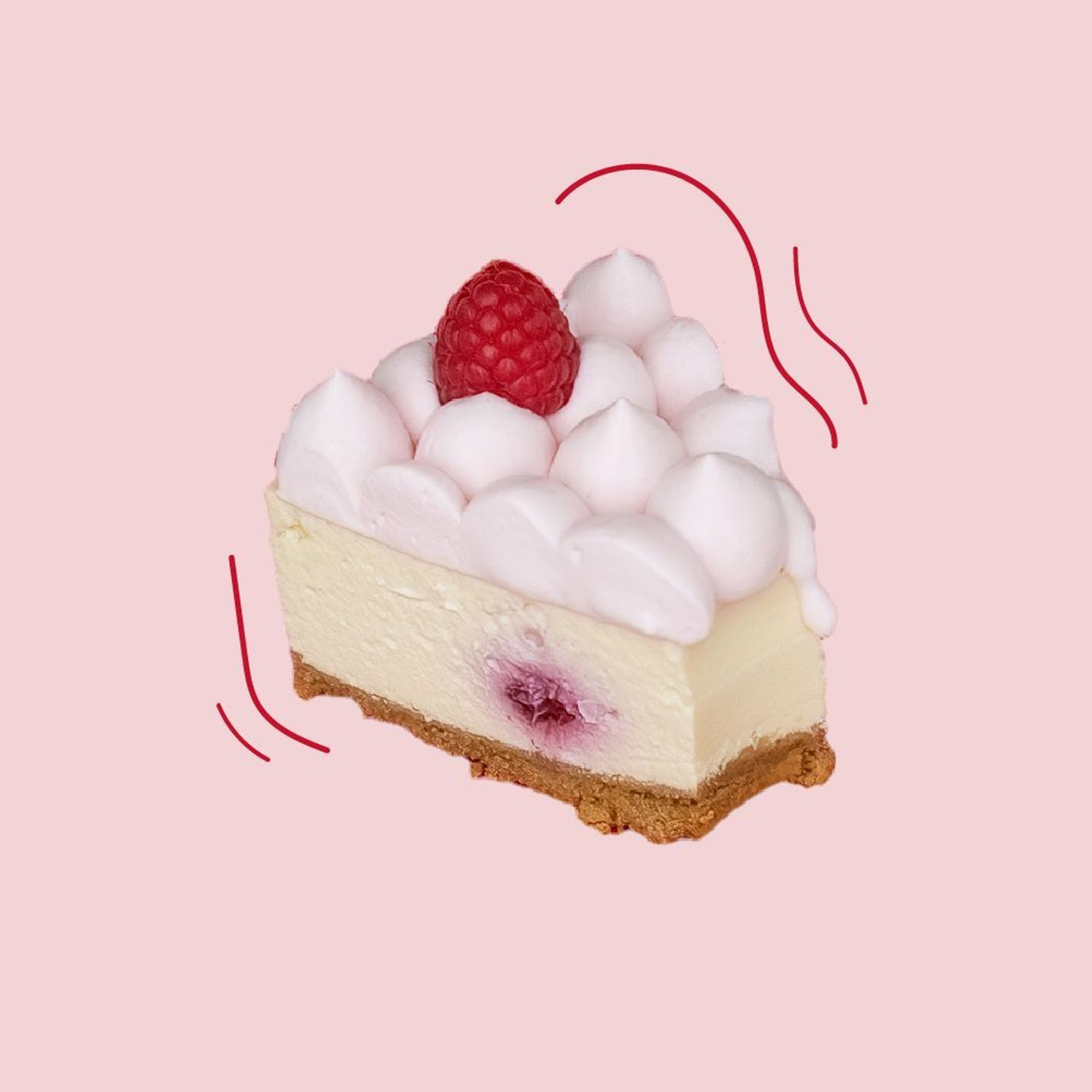 Rasbery Cheescake Slice