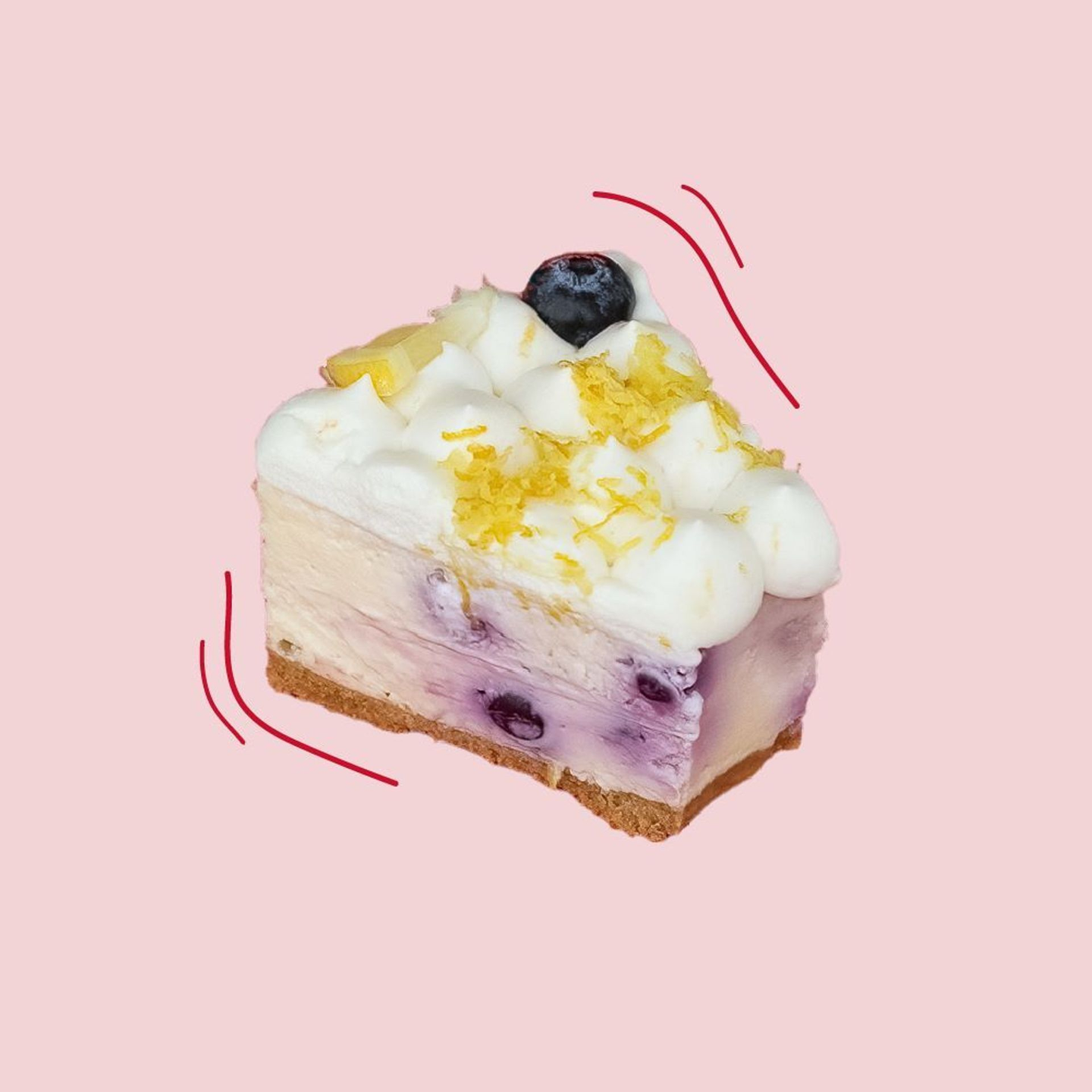 Blue Cheescake Slice