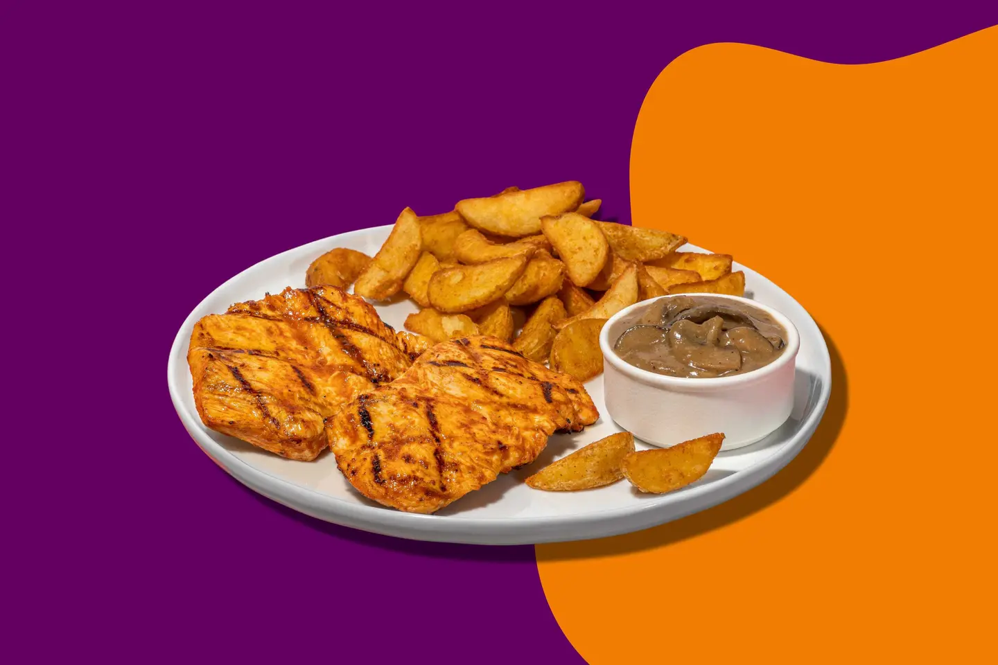 Mushroom Chicken Platter
