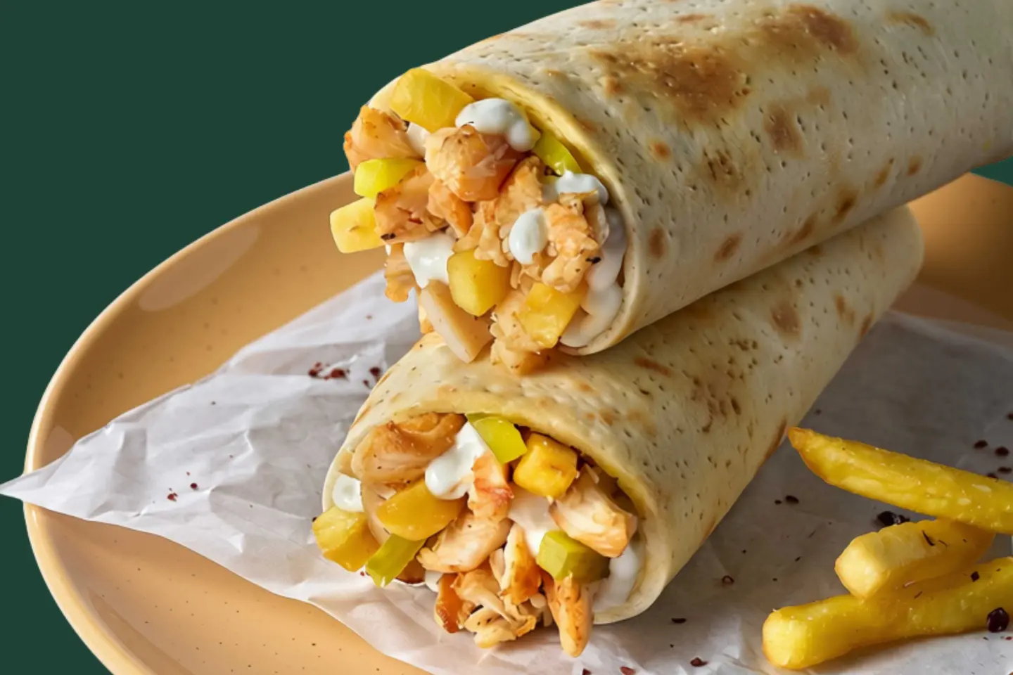 Garlic Chicken Wrap