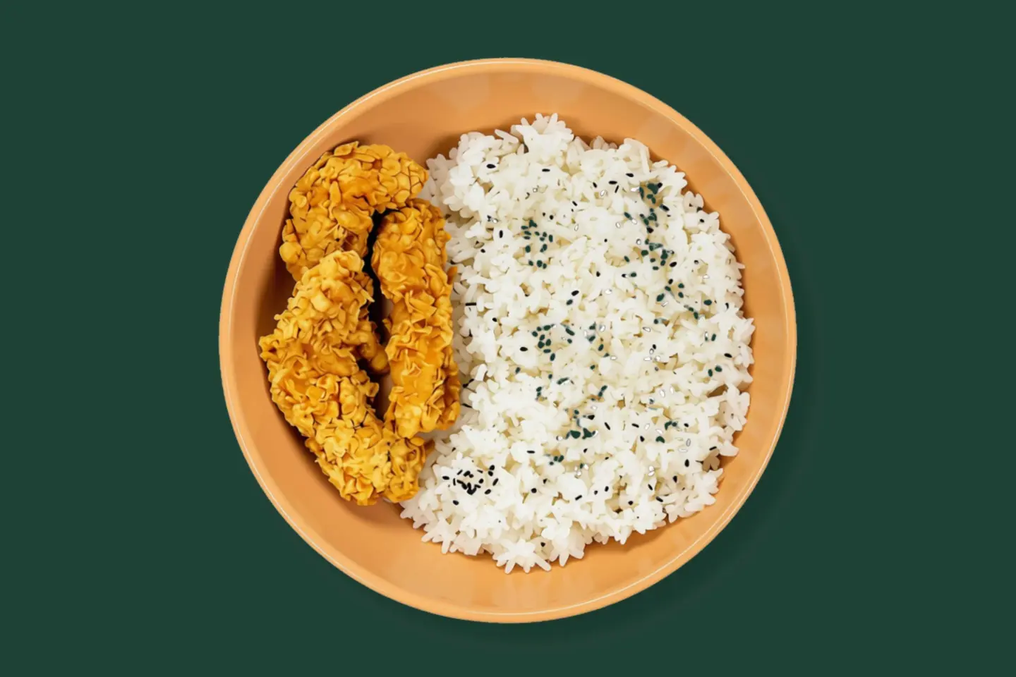 Crispy Chicken Strips With Rice