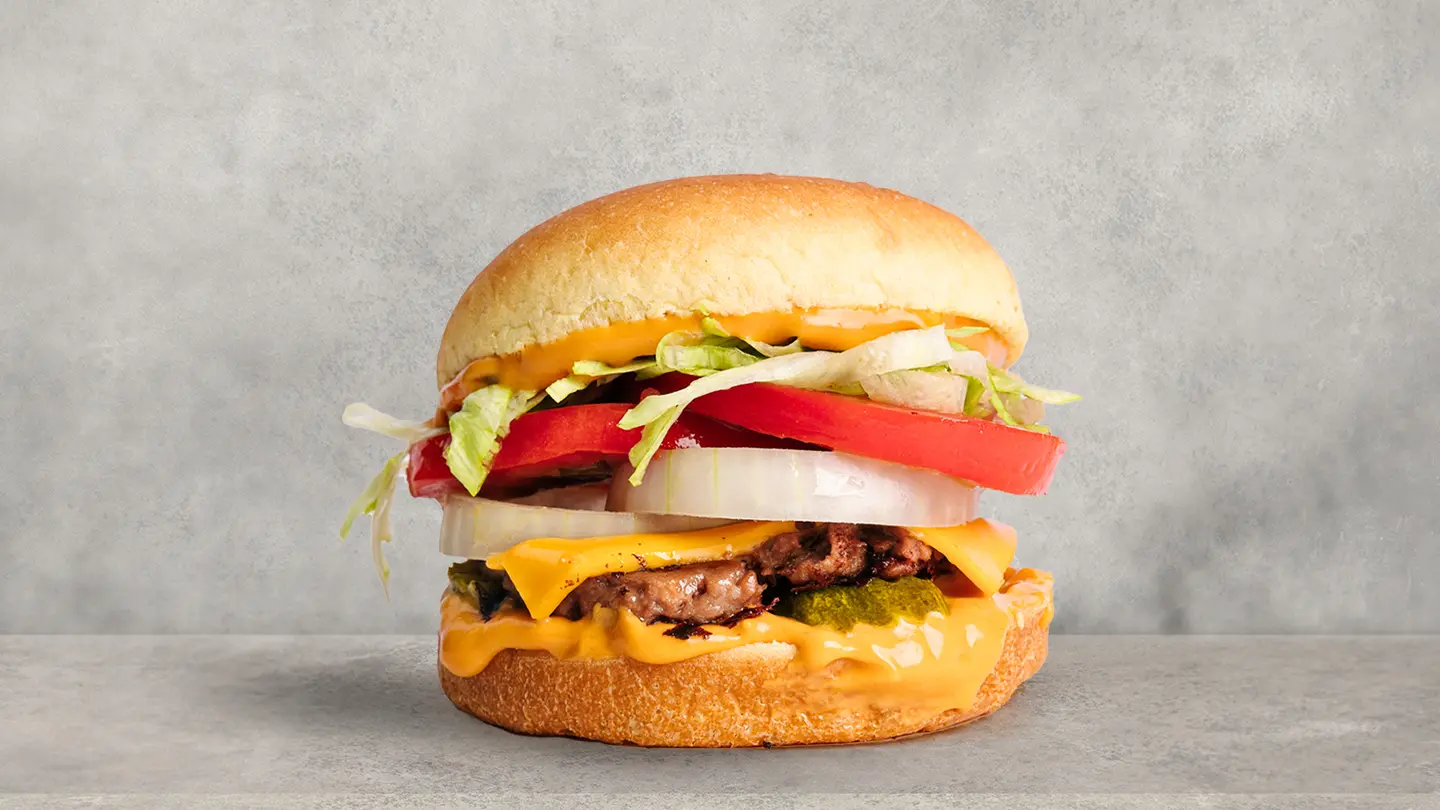 دبل برغر بالجبنة