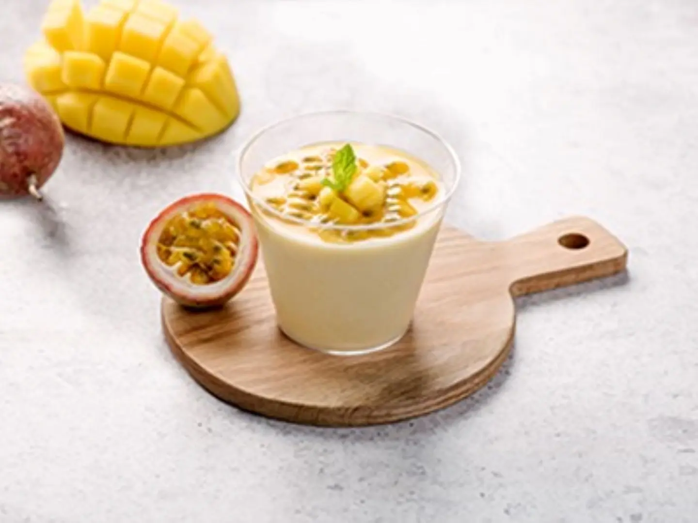 Mango & Passion Fruit Panna Cotta