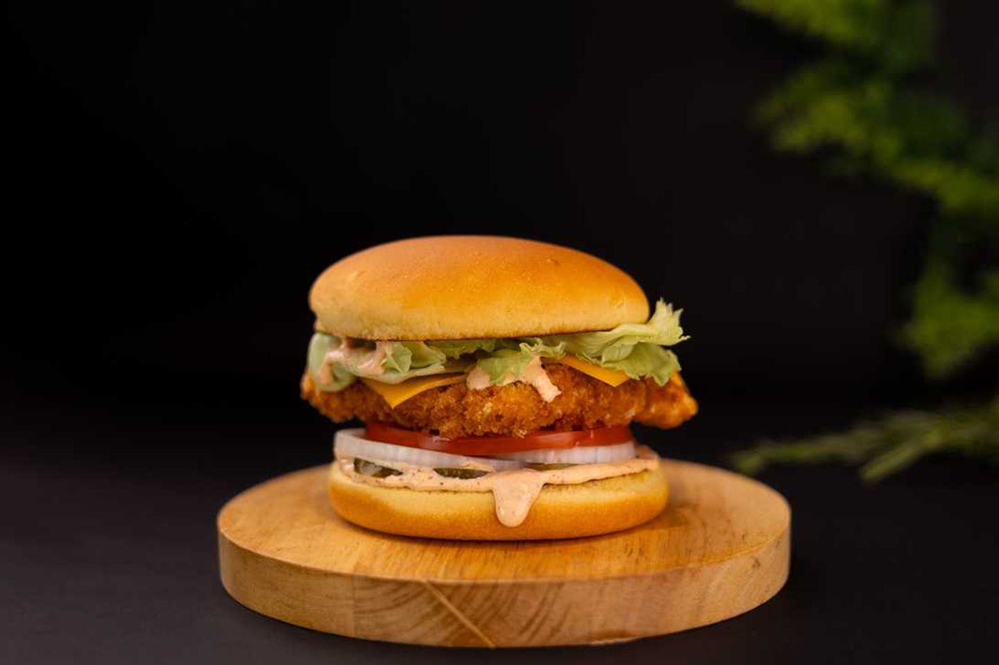Spicy Fried Chicken Burger