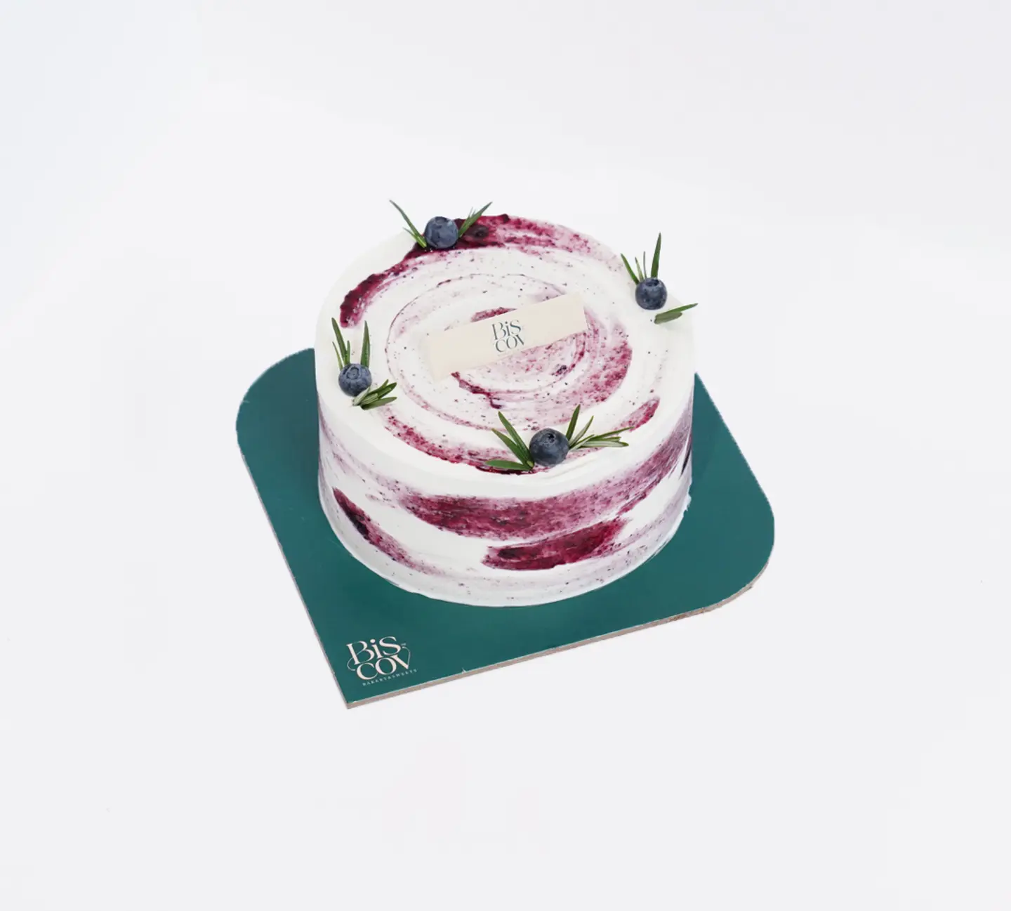 كيك بلو بيري صغير