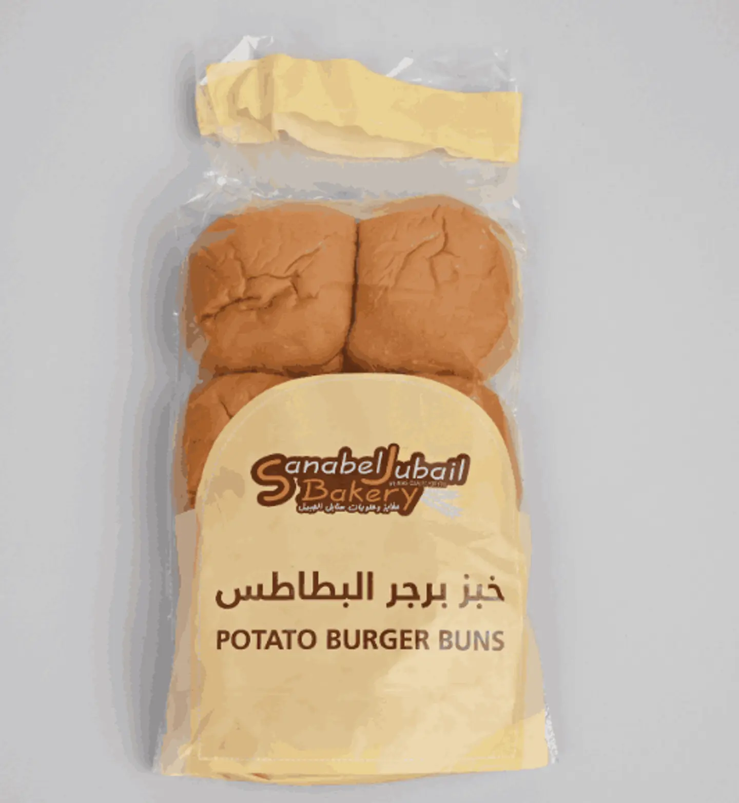 خبز برجر بطاطس