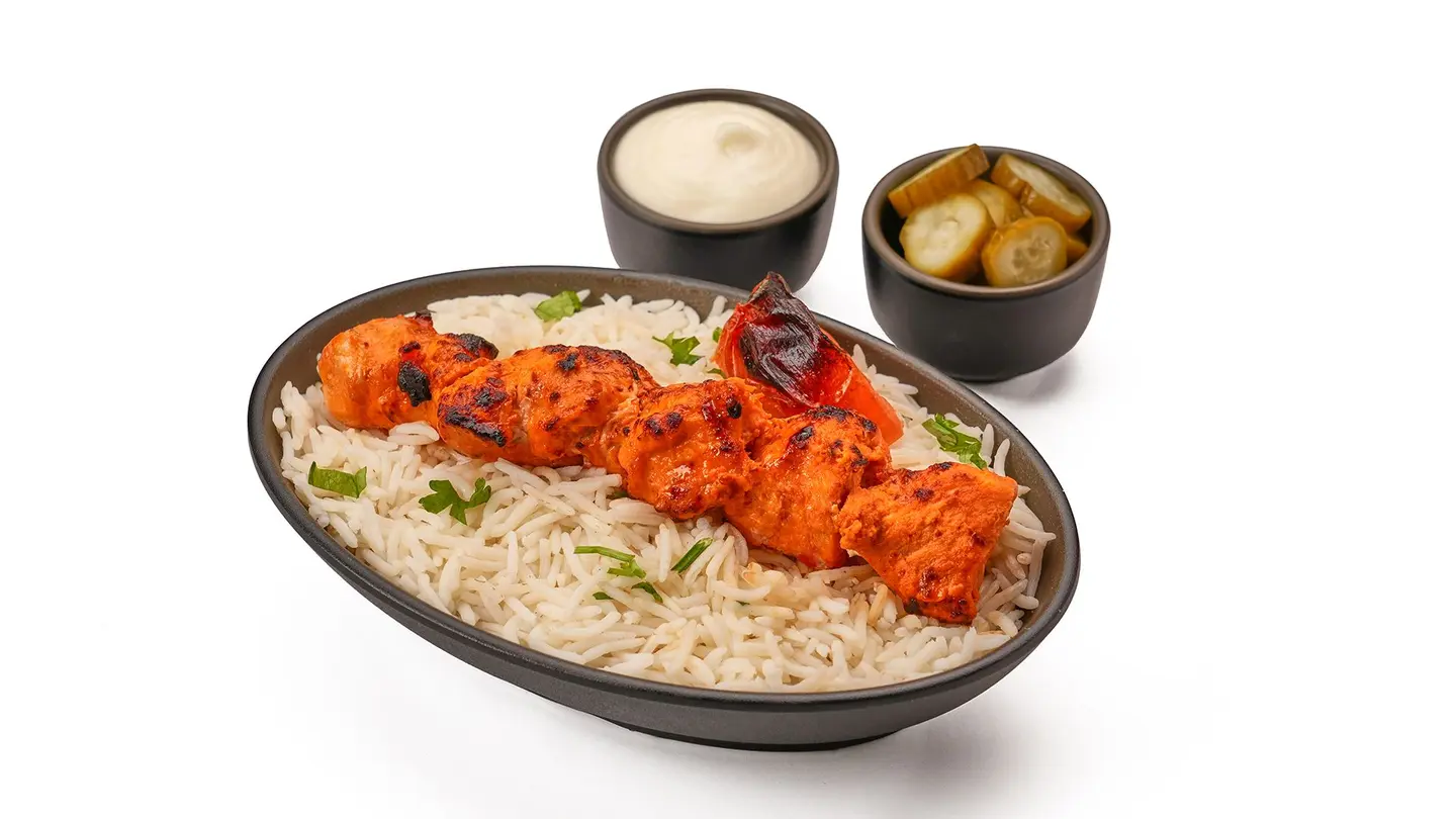 Tawook Skewer With Rice