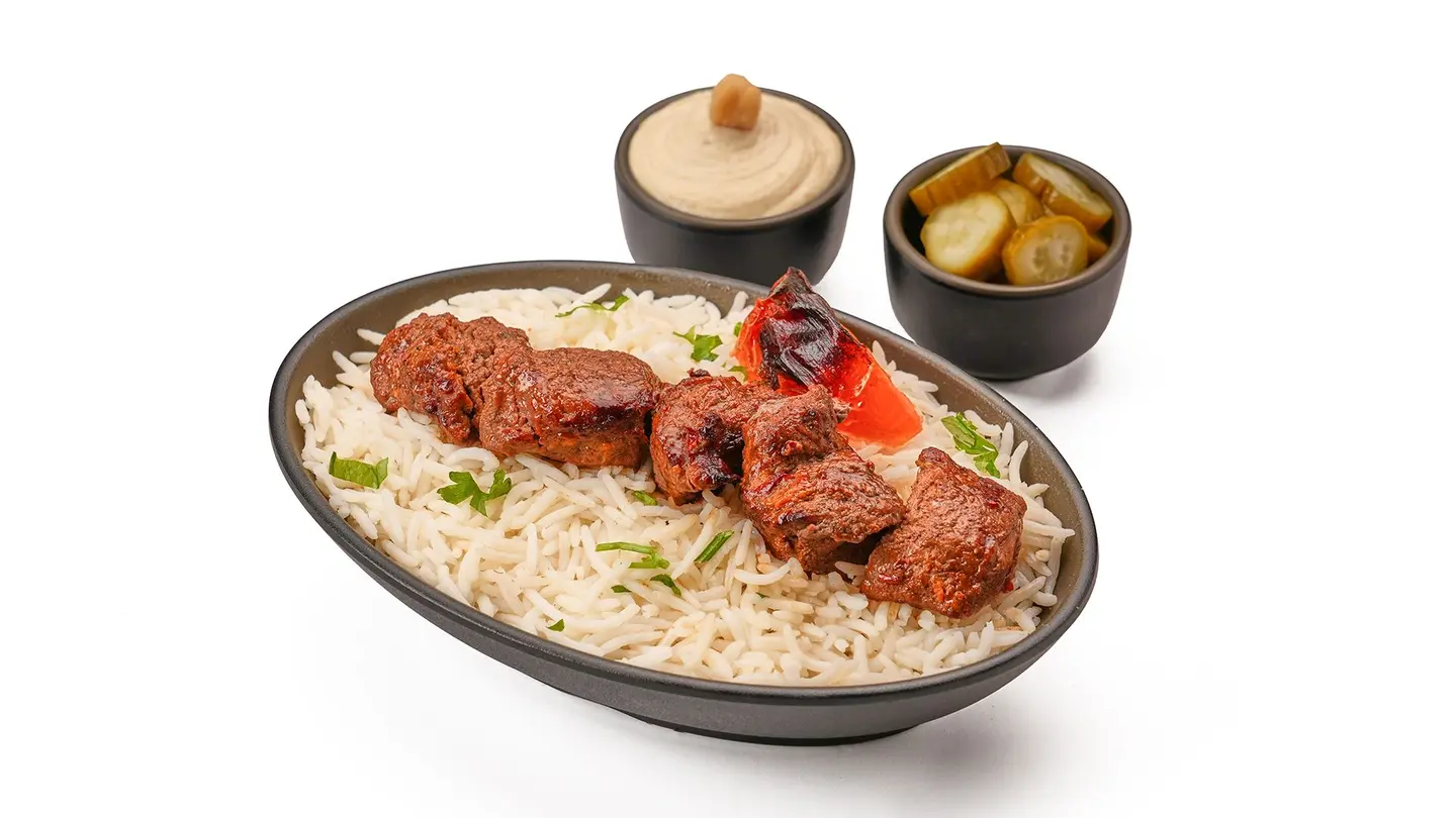 Beef Awsal Skewer With Rice