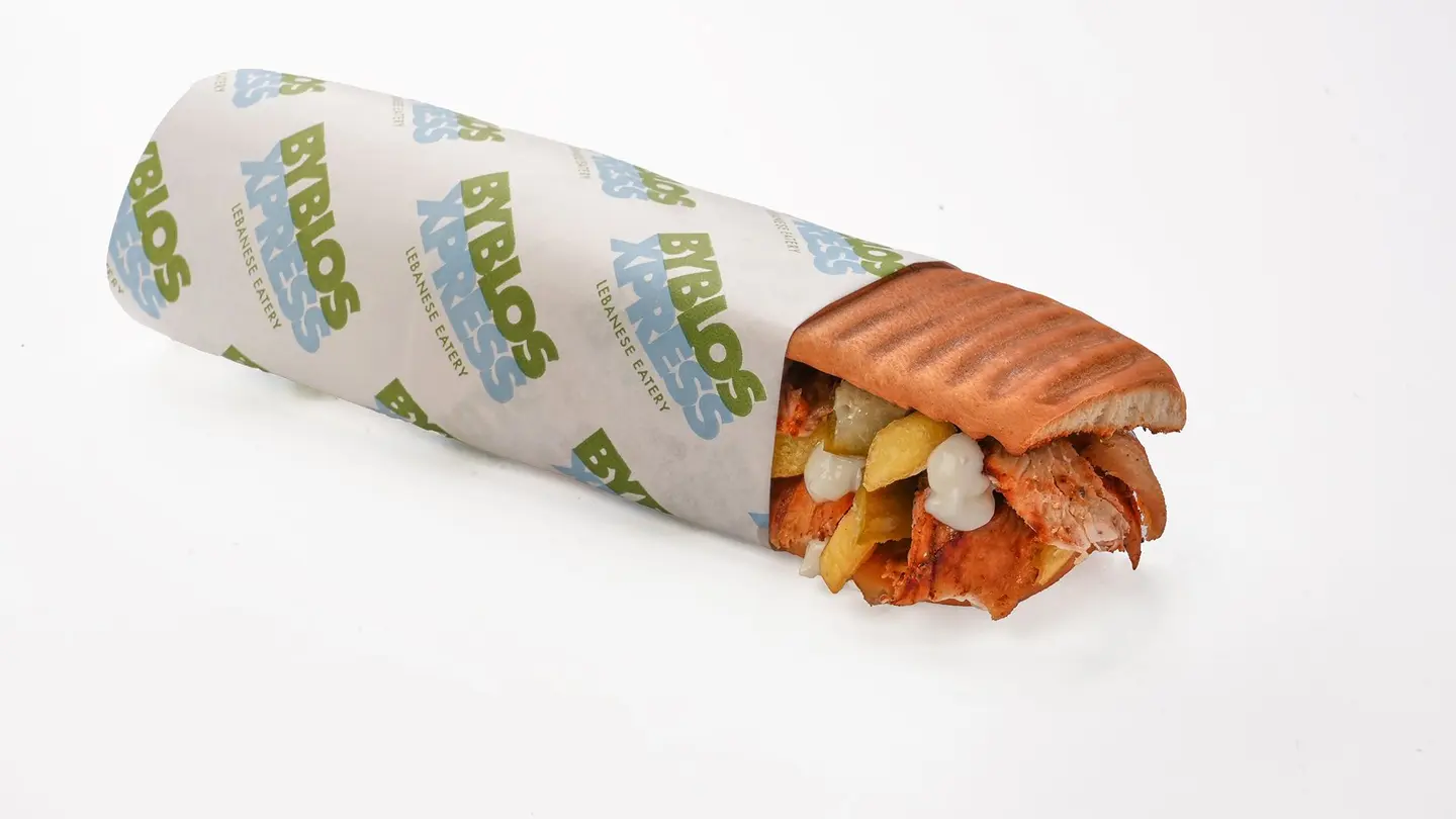 Shawarma Chicken Samouli Bread