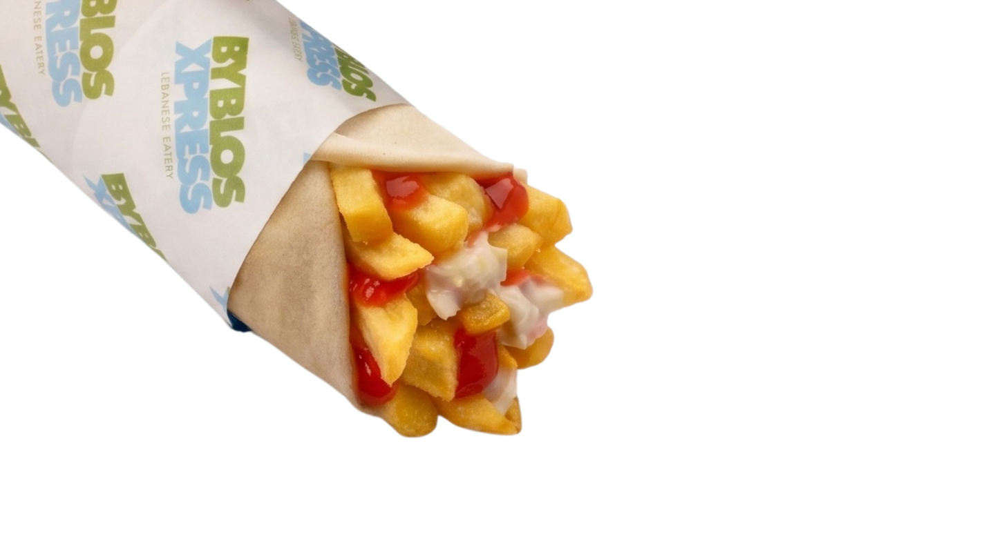 French Fries Lebanese Bread