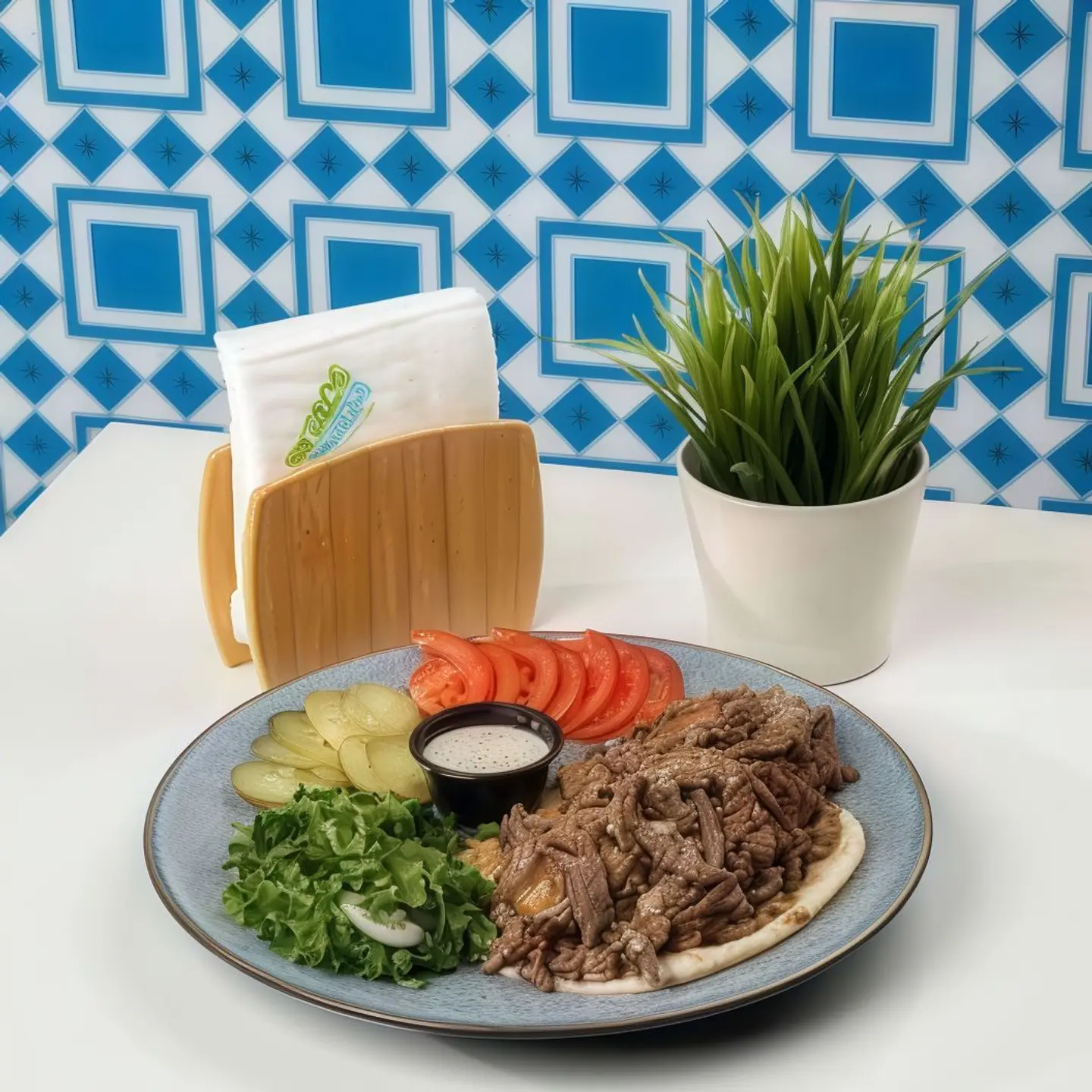 طبق لحم شاورما