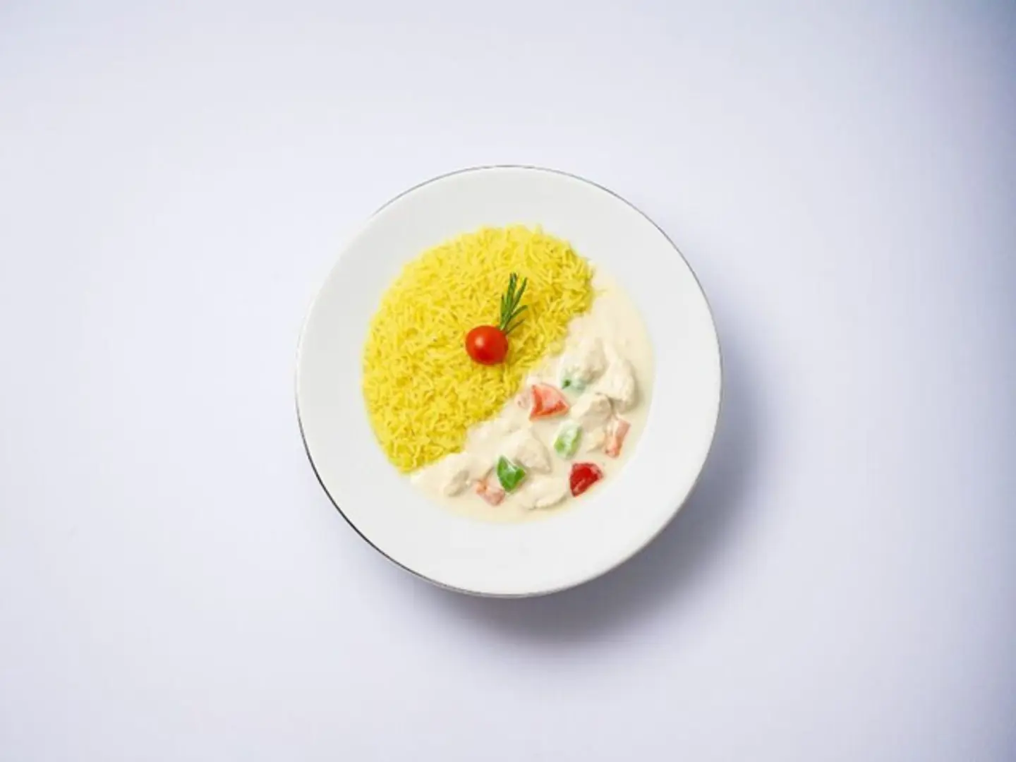 Chicken Volvan With Saffron Rice