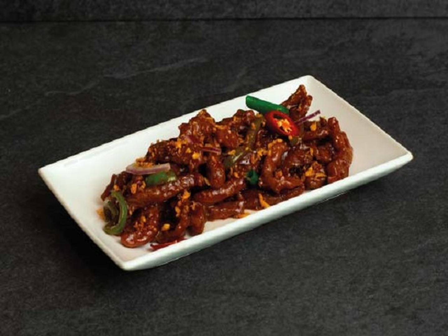 Beef In Garlic And Chili Sauce