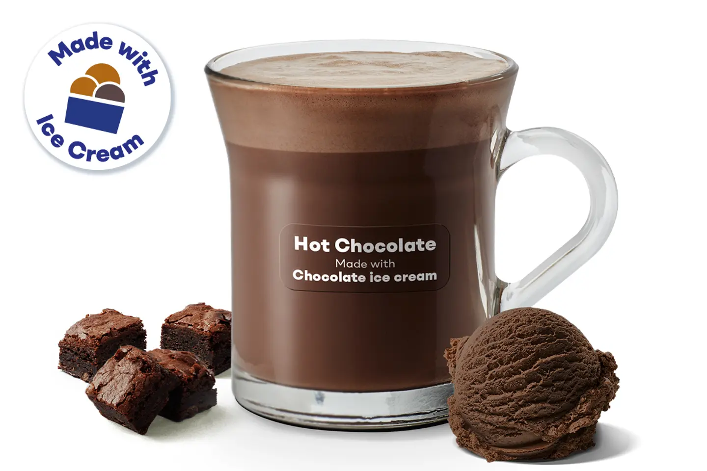Winter Delights Hot Chocolate With Brownie.