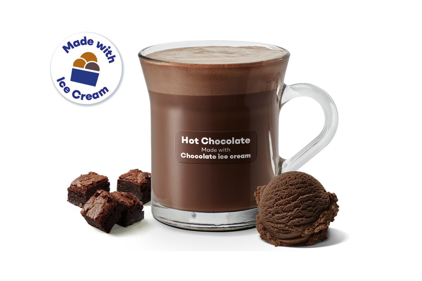 Hot Chocolate With Brownie