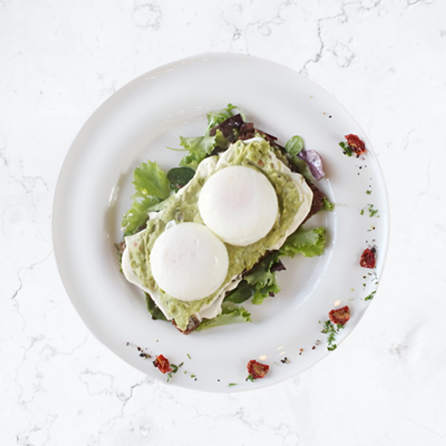 Poached Eggs On Avocado Toast
