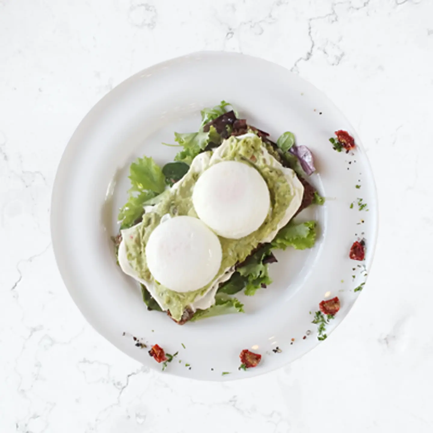 Poached Eggs On Avocado Toast