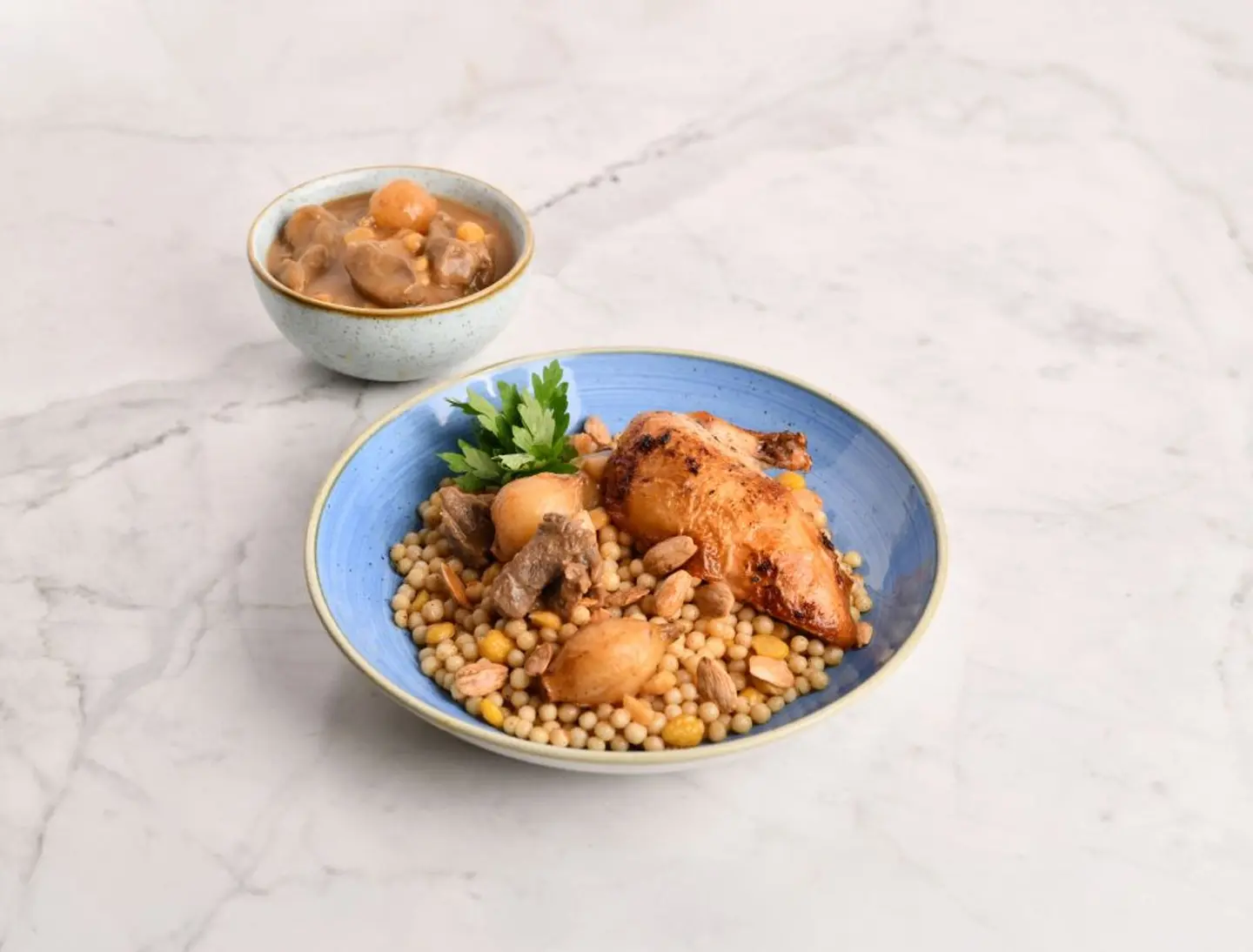 Chicken And Lamb Moghrabieh
