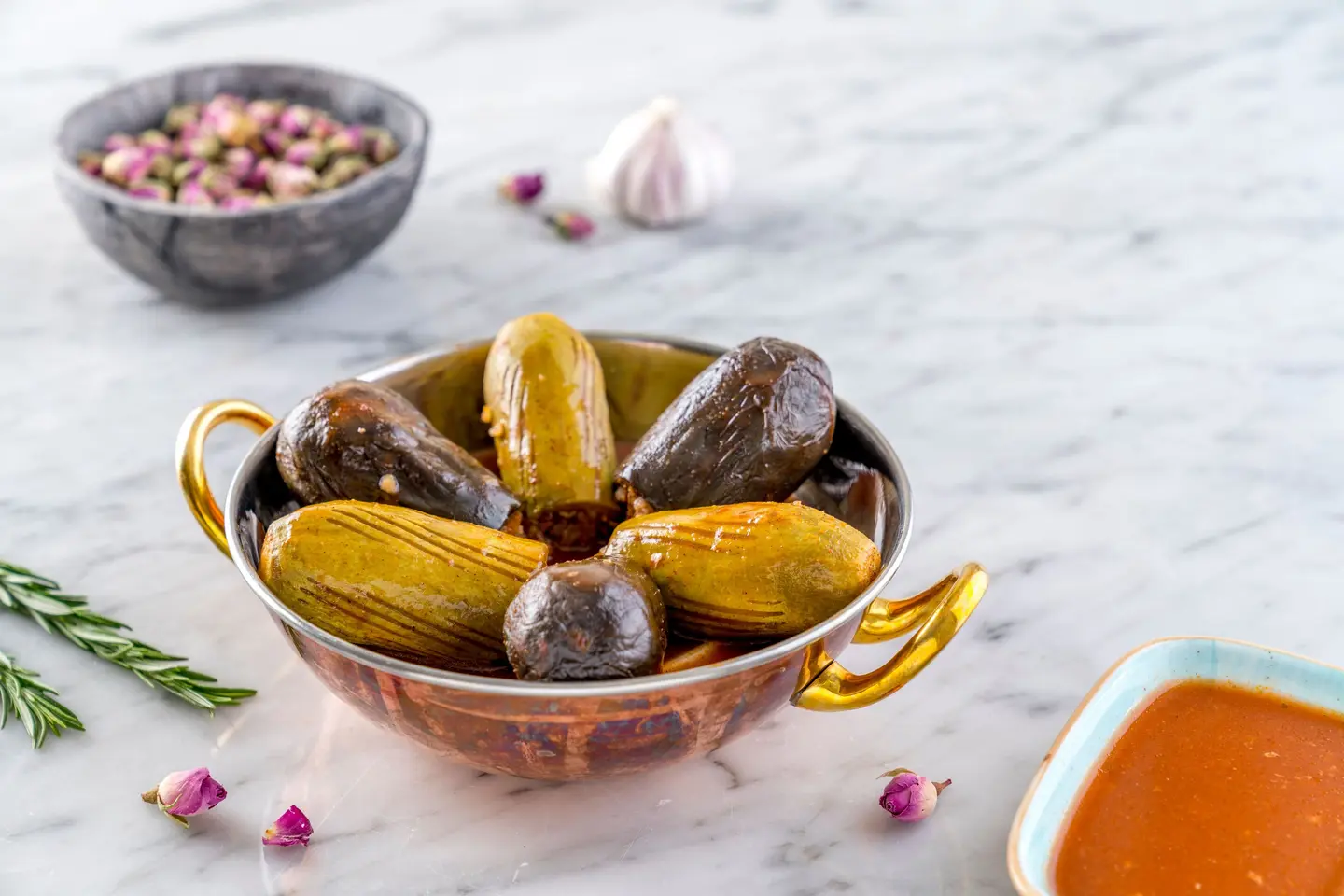 باذنجان وكوسا محشي
