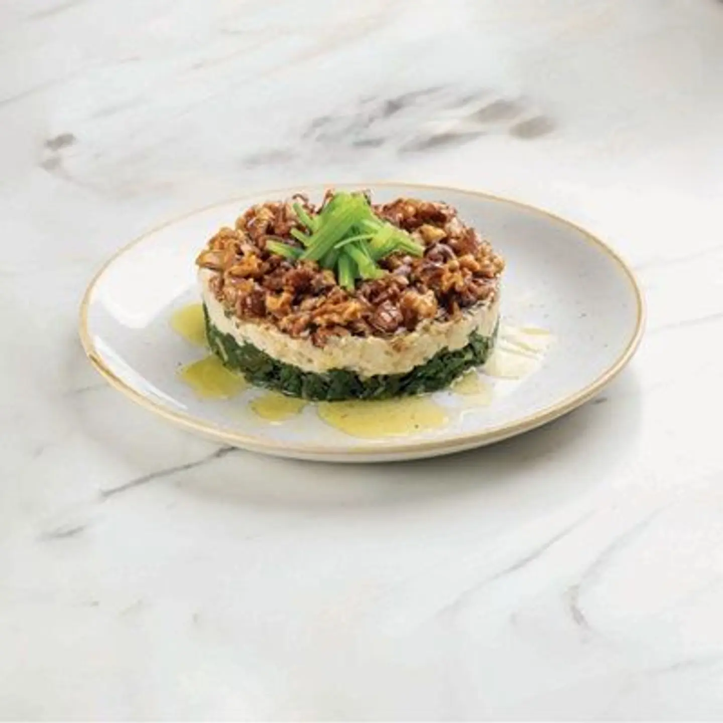 Spinach Walnut Moutabal