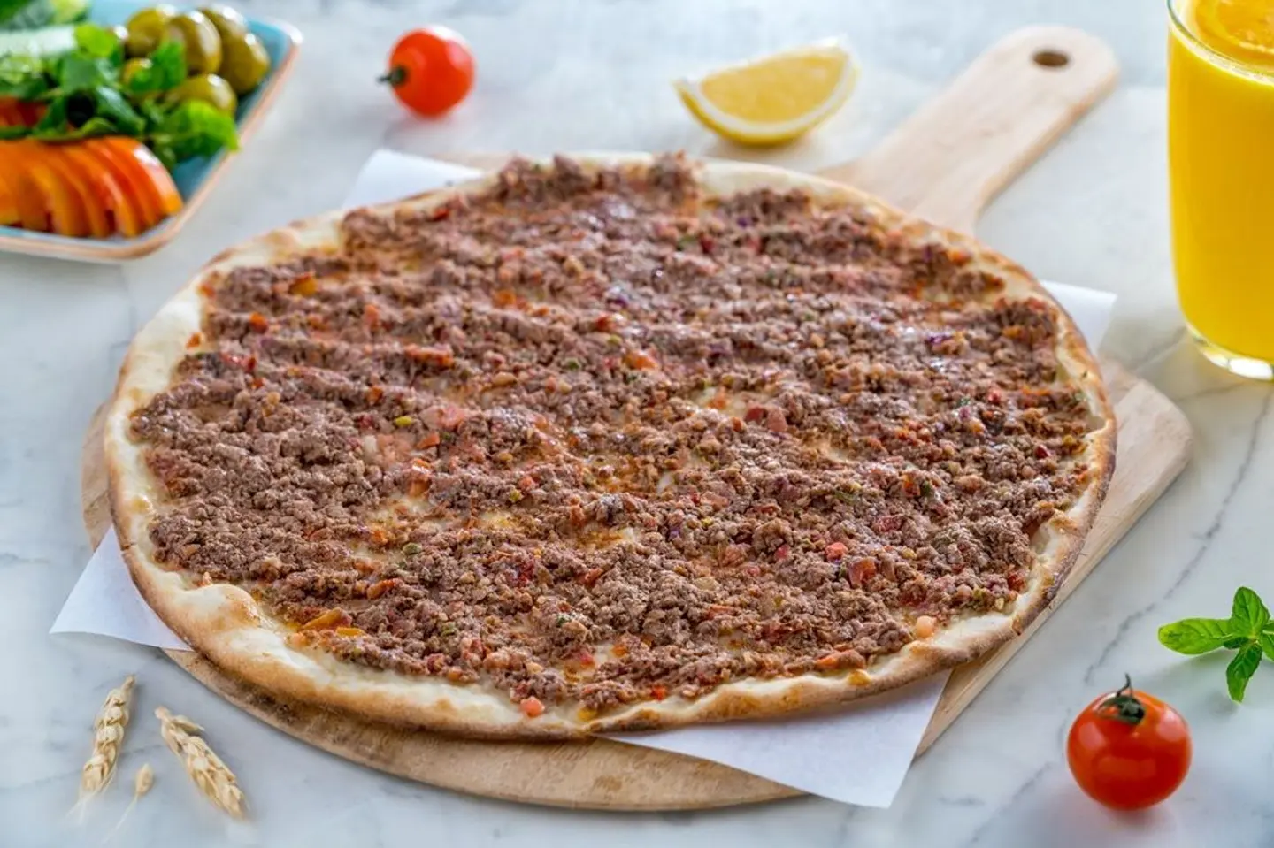لحم بعجين