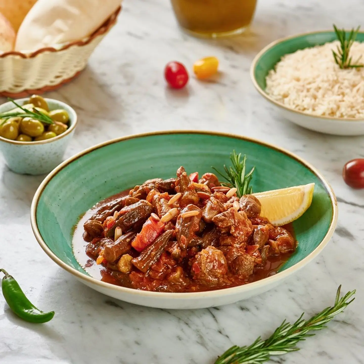 Lunch Offer - Okra With Meat