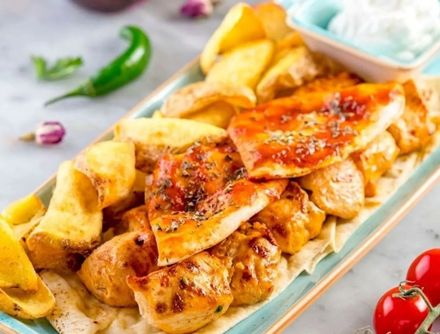 Chicken Tawouk (2 Skewers)