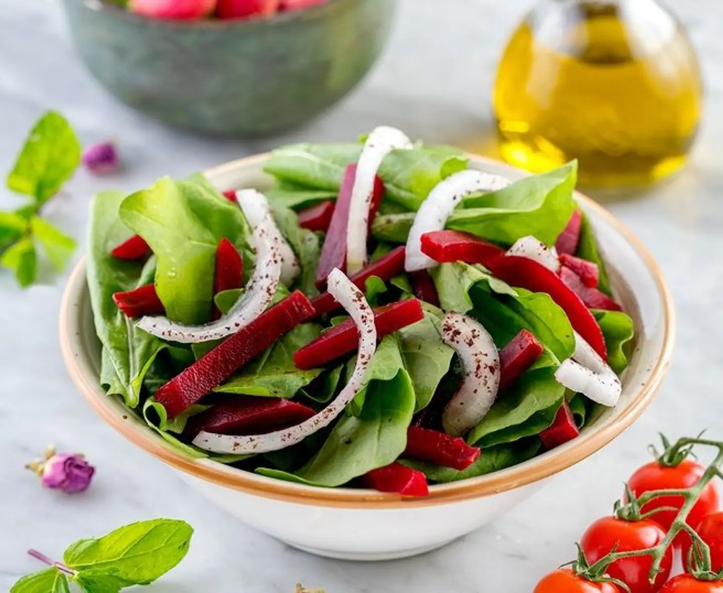 Rocket Leaves And Beetroot