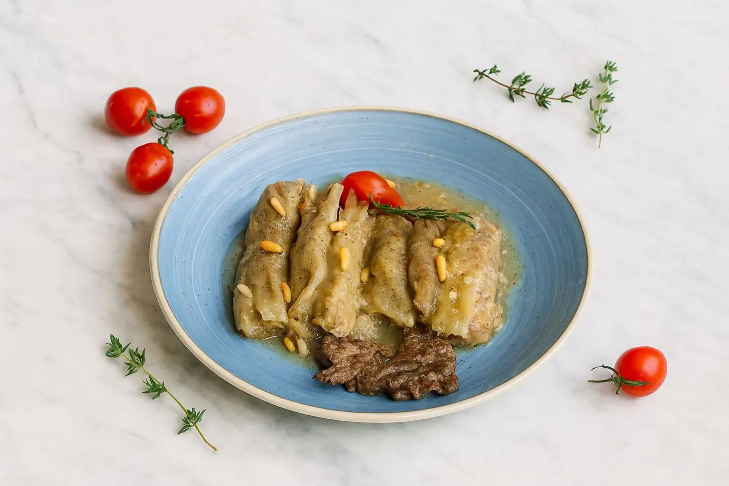 ملفوق محشي باللحمة